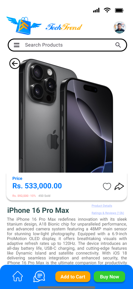 TechTrend Checkout Page
